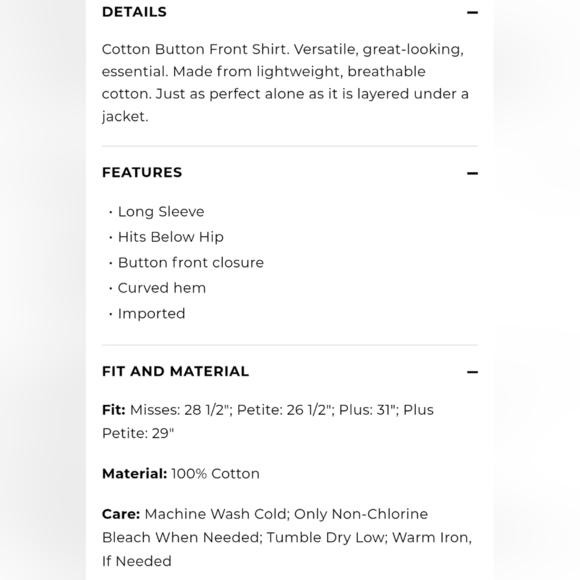 Talbots Paisley Cotton Button Front Shirt‎ - Swirly Paisley Size 1X - Picture 3 of 11